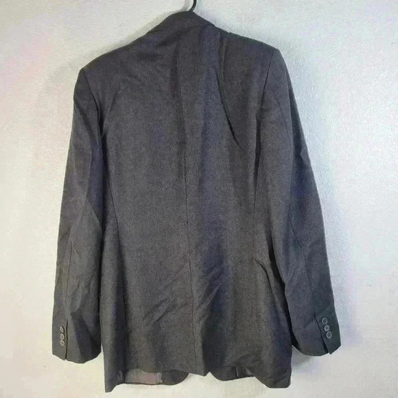 Mens 100% Virgin Wool Made In Italy Corneliani Kutler Bros Black Blazer 40L - Picture 2 of 9